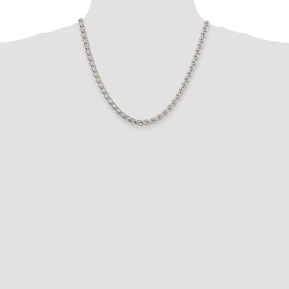Buy Stylish 6mm Round Spiga Chain in Sterling Silver - Affordable Luxury Jewelry