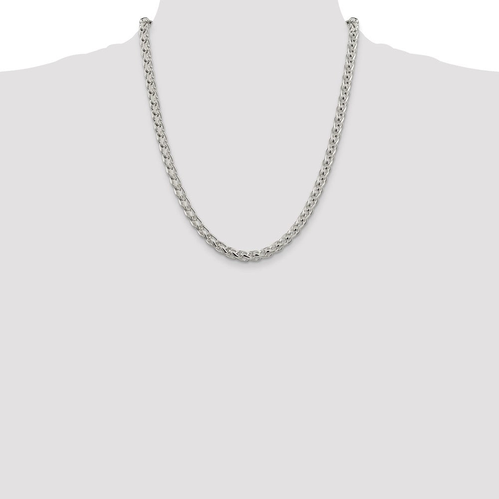 Buy Stylish 6mm Round Spiga Chain in Sterling Silver - Affordable Luxury