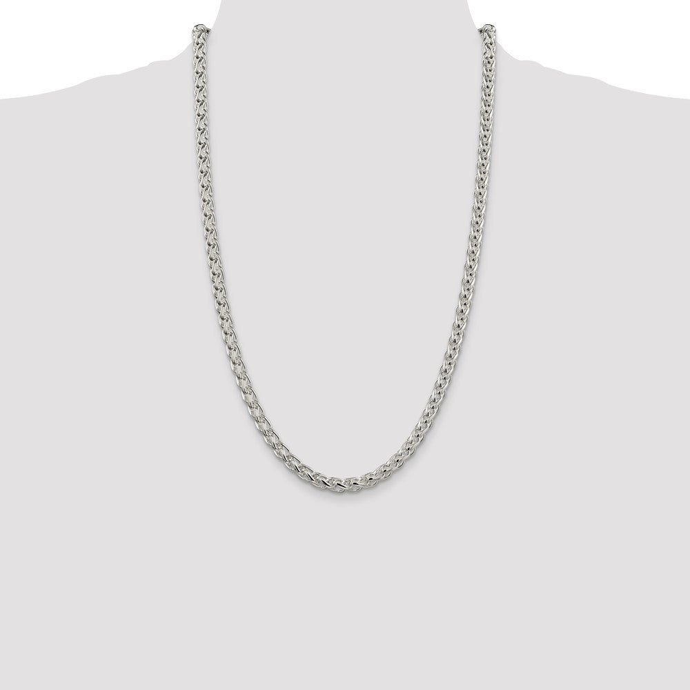 Buy 6mm Round Spiga Chain in Sterling Silver - Stylish, High-Quality Jewelry