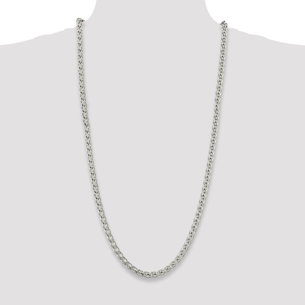 Buy 6mm Round Spiga Chain in Sterling Silver | Stylish & Affordable Jewelry