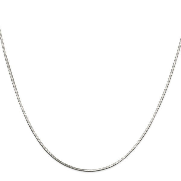 1mm Sterling Silver Square Snake Chain