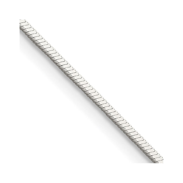 1mm Sterling Silver Square Snake Chain