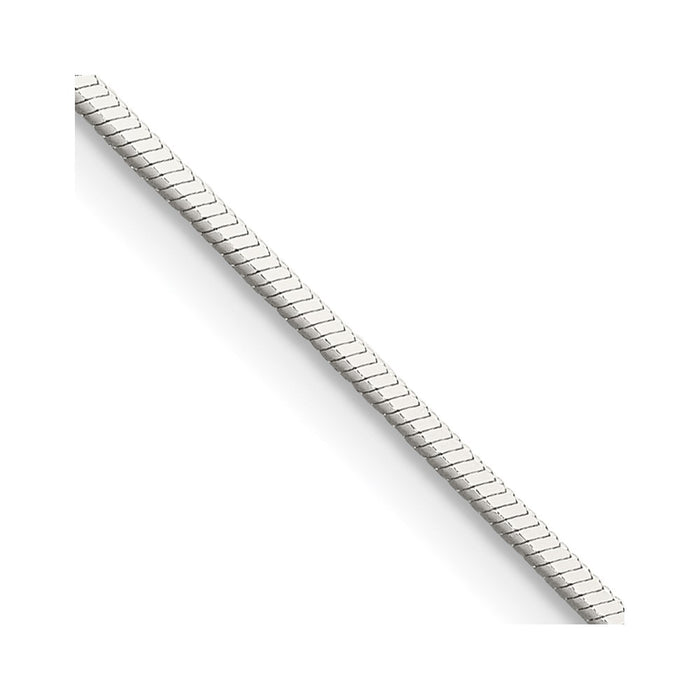 Buy 1mm Sterling Silver Square Snake Chain - Stylish & Affordable Jewelry-1