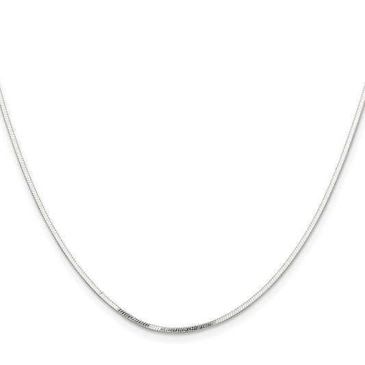 High-quality Polished Sterling Silver 1.15mm Square Snake Chain - Stylish Value