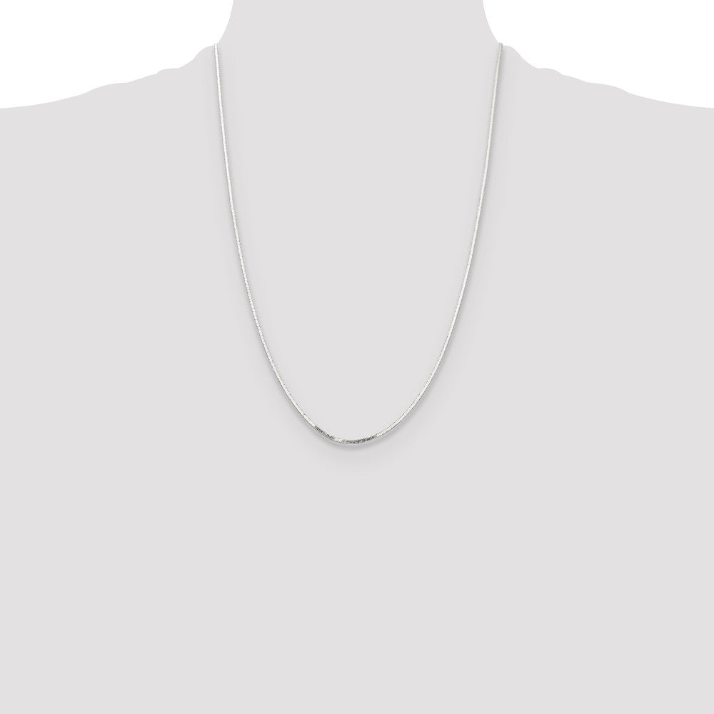 High-quality Polished Sterling Silver 1.15mm Square Snake Chain - Stylish Value