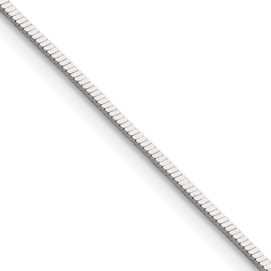 High-quality Polished Sterling Silver 1.15mm Square Snake Chain - Stylish Value