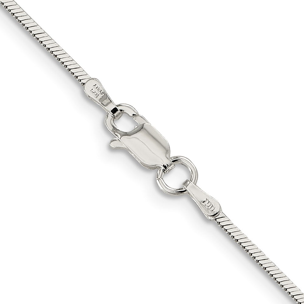 Exclusive 1.25mm Sterling Silver Square Snake Chain - Stylish & Affordable!