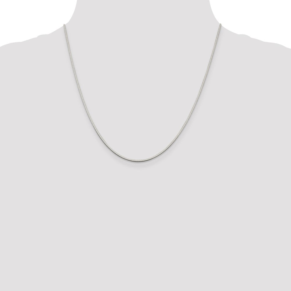 Exclusive 1.25mm Sterling Silver Square Snake Chain - Stylish & Affordable!