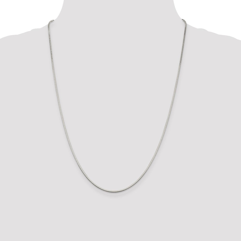 Buy Stylish 1.25mm Sterling Silver Square Snake Chain - Affordable Elegance!