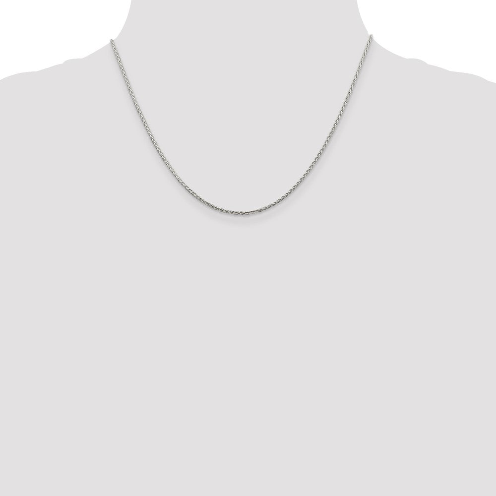 Buy Stylish 1.45mm Diamond-Cut Round Spiga Chain in Sterling Silver