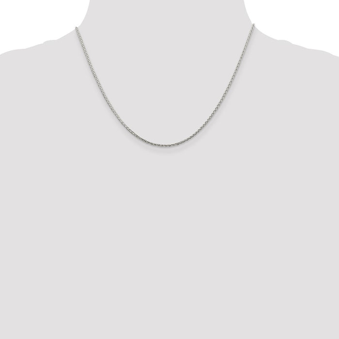 Buy Stylish 1.45mm Diamond-Cut Round Spiga Chain in Sterling Silver-4