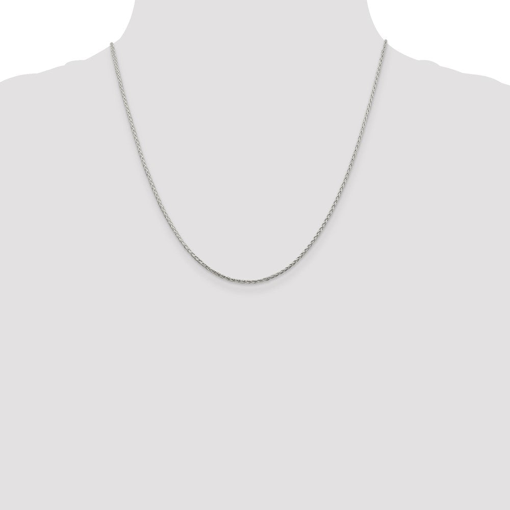 Buy Stylish 1.45mm Diamond-Cut Round Spiga Chain in Sterling Silver - Affordable!