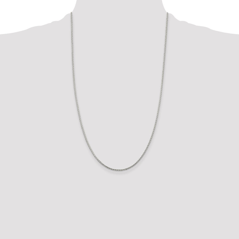 Buy Exclusive 1.45mm Diamond-Cut Round Spiga Chain in Sterling Silver - Stylish Value!