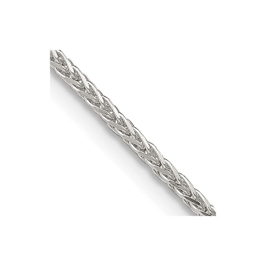 High-Quality 1.45mm Diamond-Cut Round Spiga Chain in Sterling Silver | Stylish Value