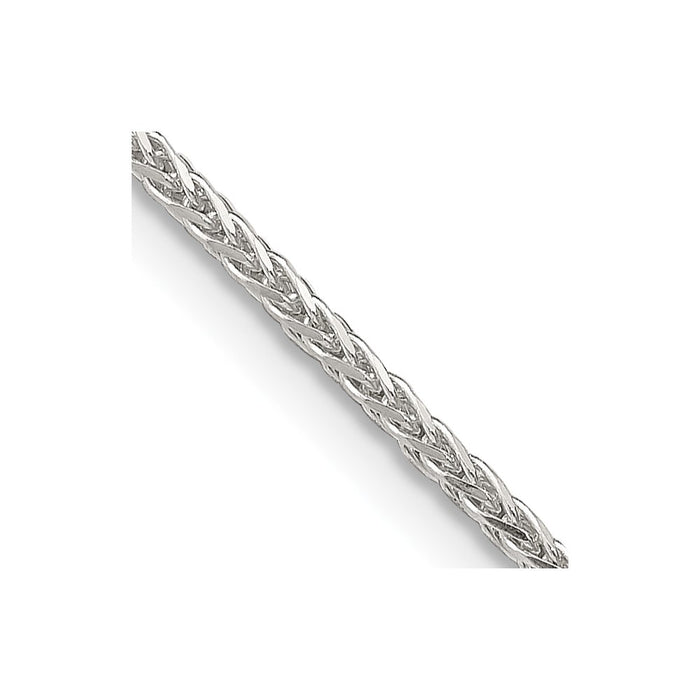 Buy Stylish 1.45mm Diamond-Cut Round Spiga Chain in Sterling Silver - Luxury Value!-1