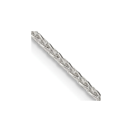 High-Quality 1.7mm Diamond-Cut Round Spiga Chain in Sterling Silver - Stylish Value!