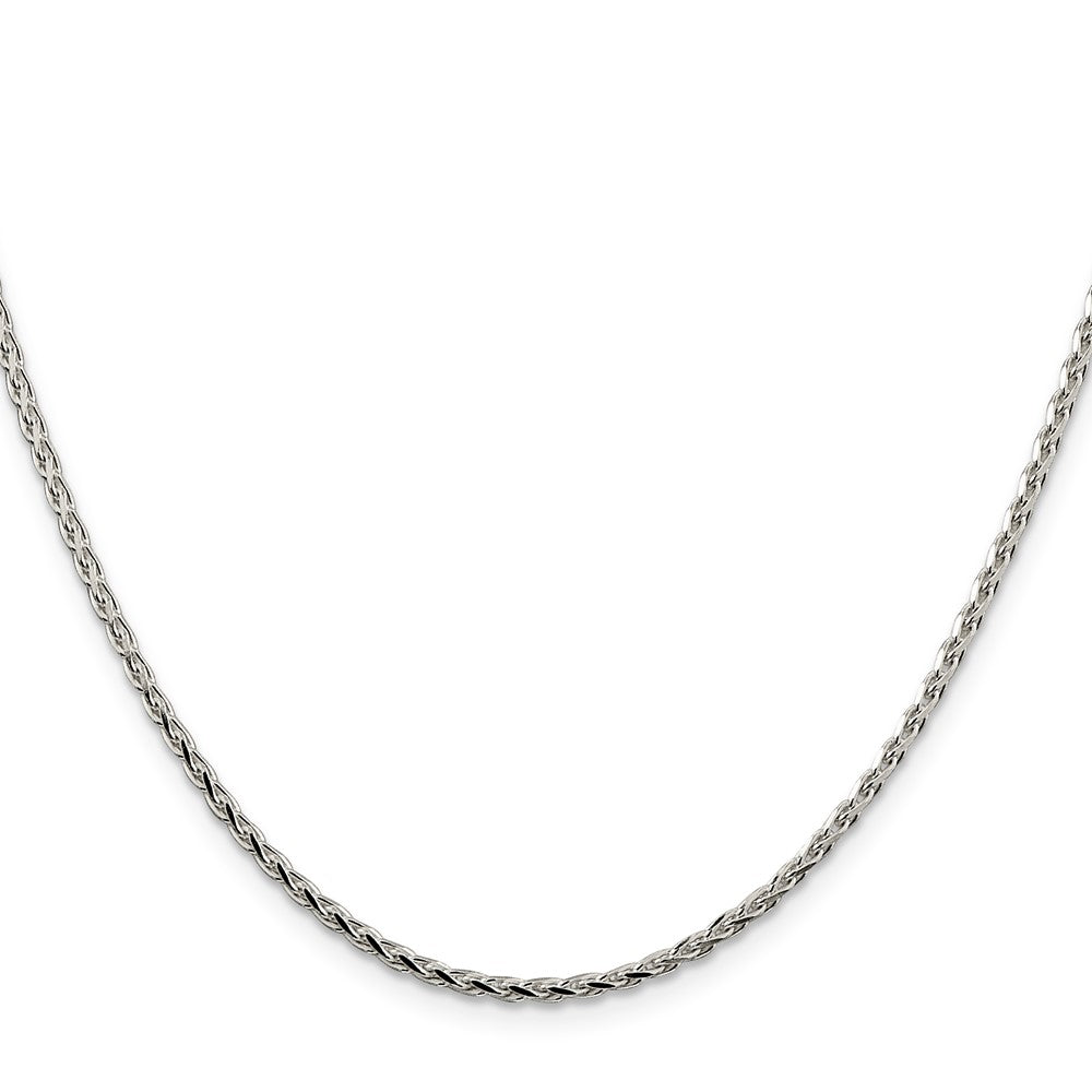 Buy Stylish 2.15mm Diamond-Cut Round Spiga Chain in Sterling Silver - Affordable Elegance