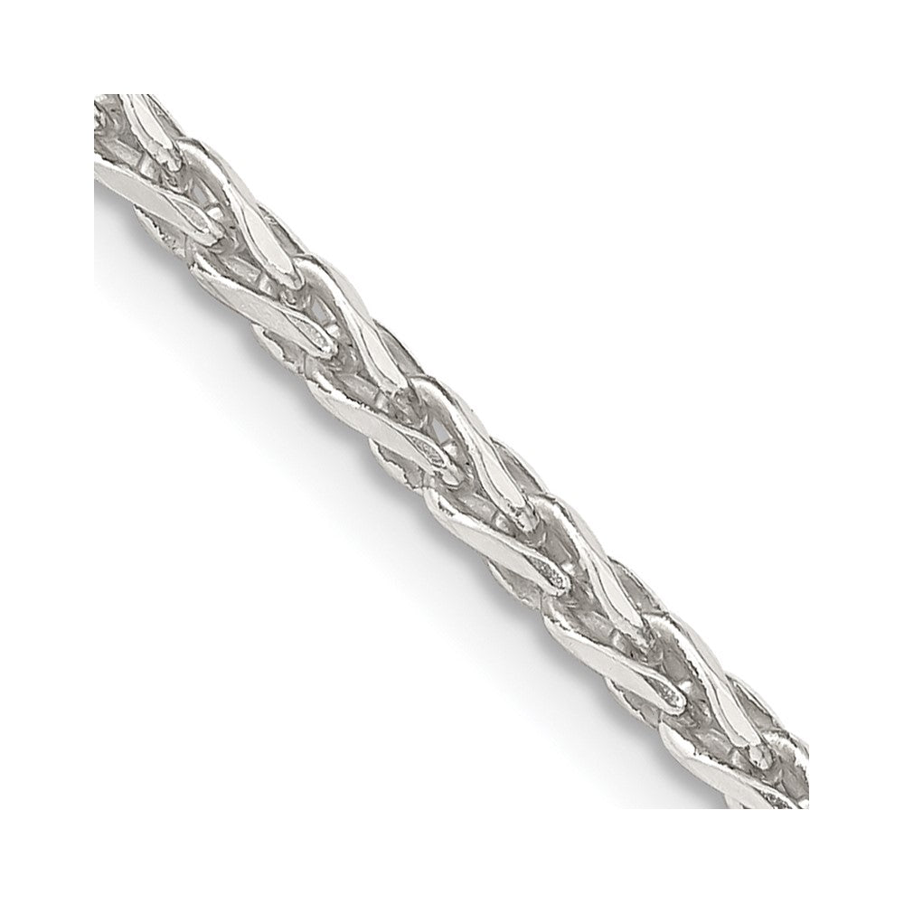 Exclusive 2.85mm Diamond-Cut Round Spiga Chain in Sterling Silver - Stylish Value!
