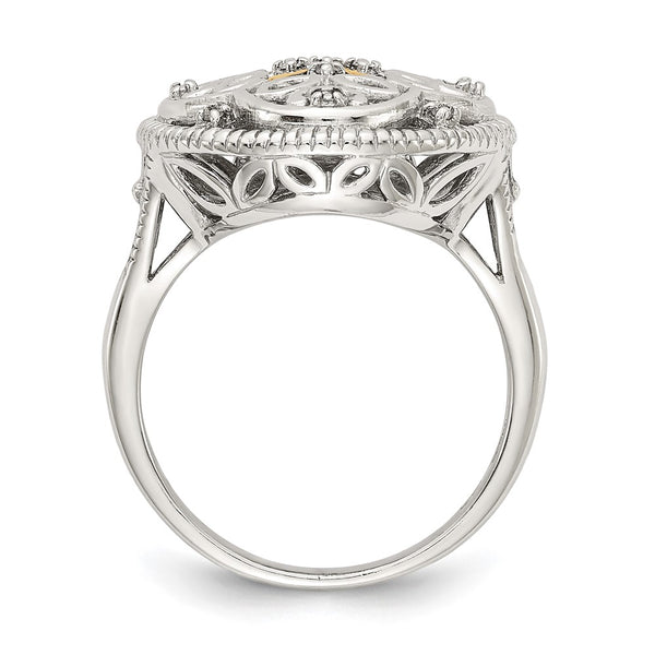 Shey Couture Vintage Ring - 14K Gold Accent Sterling Silver