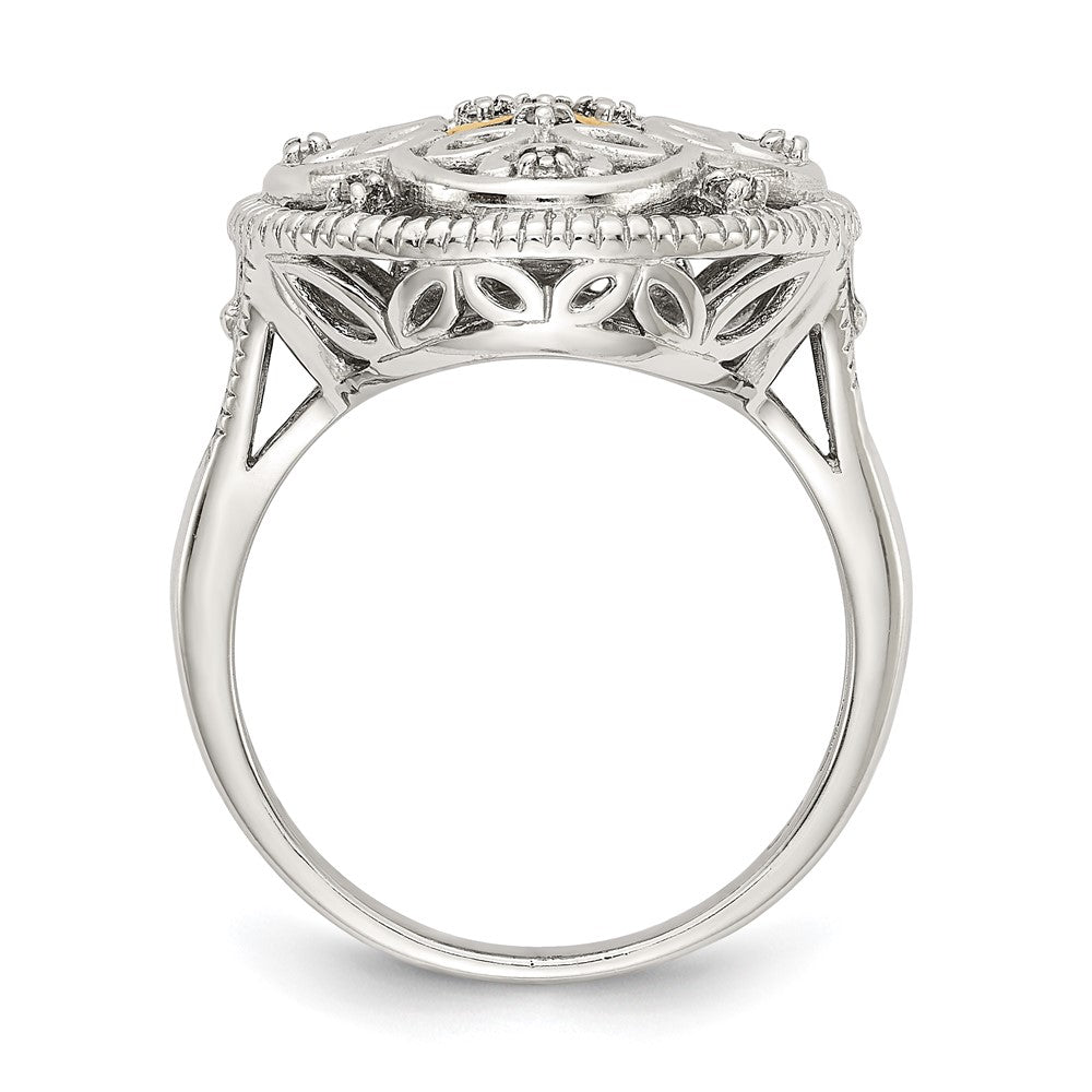 Shop Stylish Shey Couture Vintage Ring: 14K Gold & Rhodium-Finished Silver