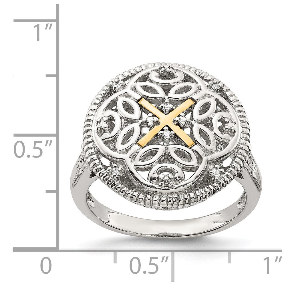 Shop Stylish Shey Couture Vintage Ring: 14K Gold & Rhodium-Finished Silver