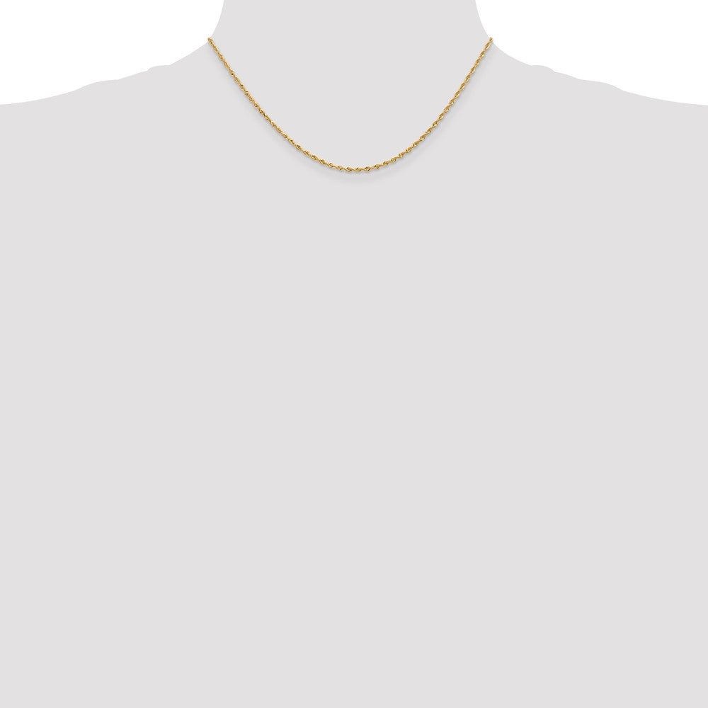 Buy 14K Gold 16-Inch Diamond-Cut Quadruple Rope Chain - Stylish & Affordable!