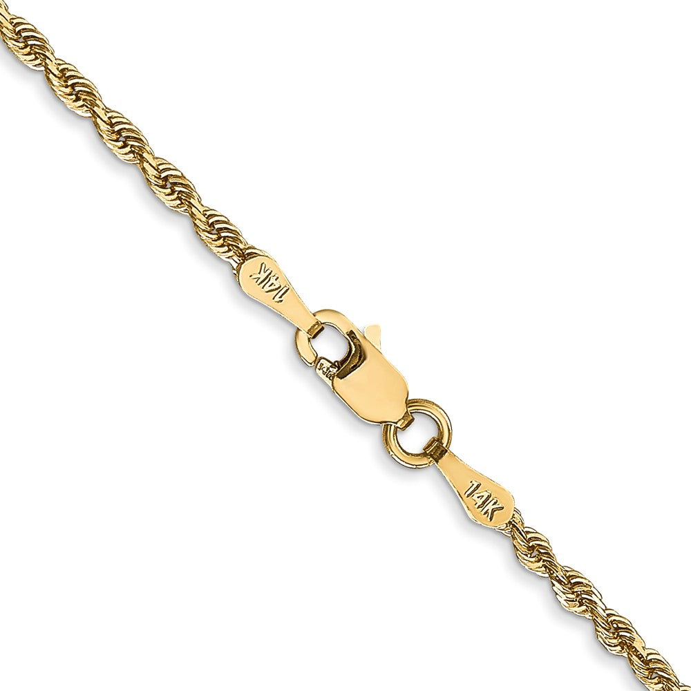 Buy Stylish 14K Gold 18-Inch 2mm Diamond-Cut Rope Chain - Luxury Quality!