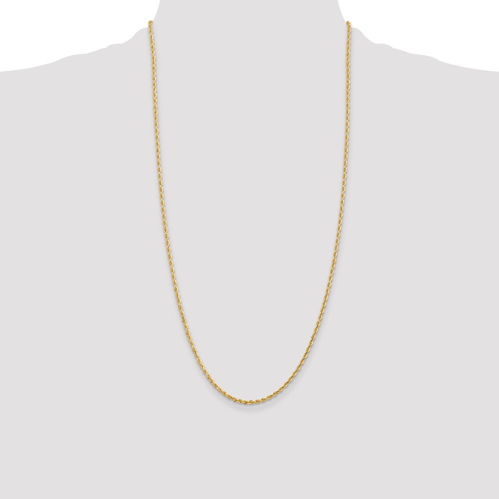 Shop Exclusive 14K Gold 28-Inch Diamond-Cut Quadruple Rope Chain - Stylish Value