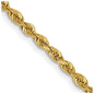 Buy 14K Gold 26-Inch Diamond-Cut Quadruple Rope Chain - Stylish 2.25mm Value!-6