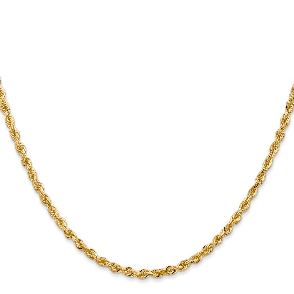 Shop Luxury 14K Gold 30-Inch Diamond-Cut Quadruple Rope Chain, 2.75mm