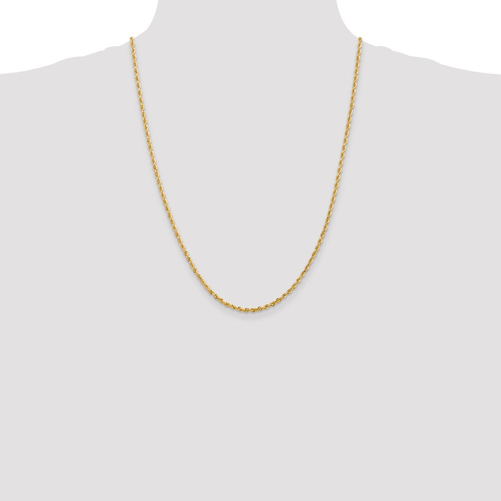 Shop Stylish 14K Gold 24-Inch Diamond-Cut Quadruple Rope Chain, 2.75mm