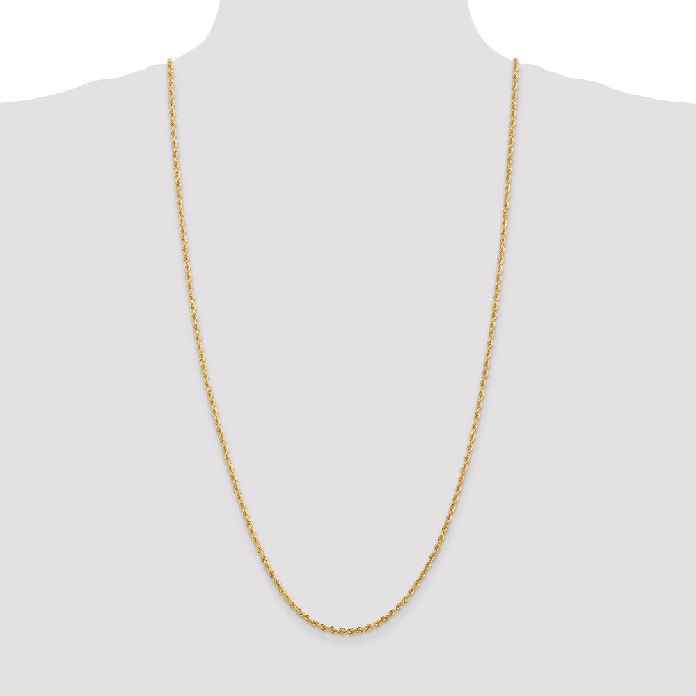 Shop Luxury 14K Gold 30-Inch Diamond-Cut Quadruple Rope Chain, 2.75mm