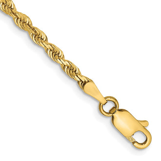 Shop 14K Gold 8-Inch Diamond-Cut Quadruple Rope Chain - Stylish 2.75mm, Luxury!