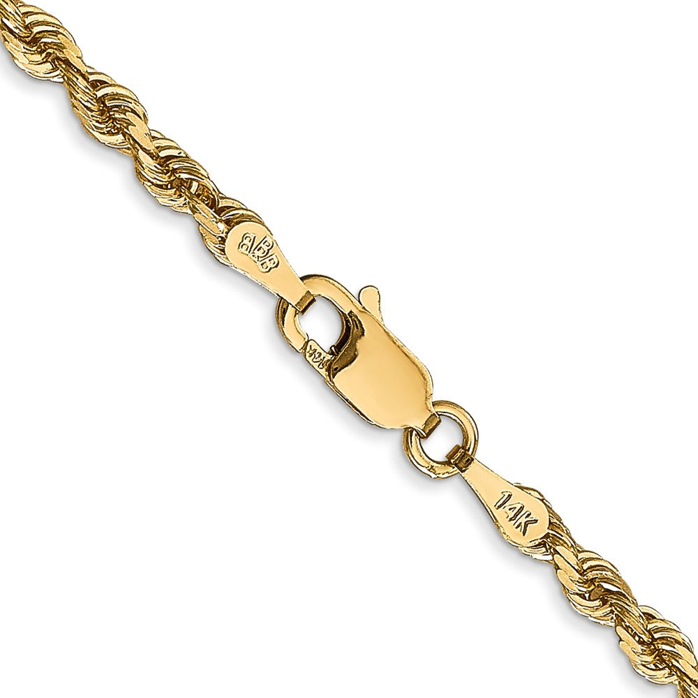Shop Stylish 22-Inch 14K Gold Diamond-Cut Quadruple Rope Chain, 3mm