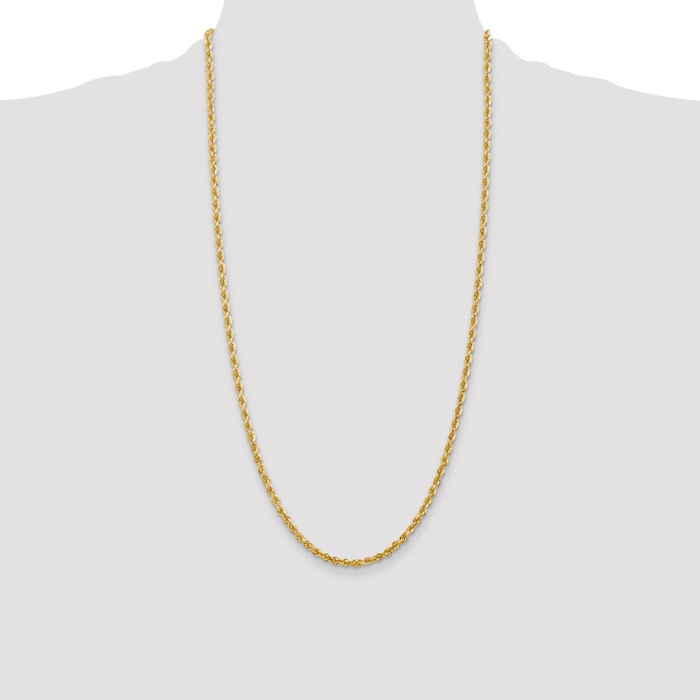 Exclusive 14K Gold 28-Inch Diamond-Cut Quadruple Rope Chain - Stylish Value!