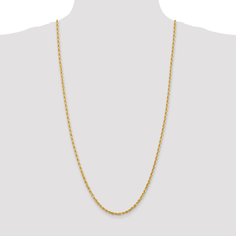 Buy Luxury 14K Gold 30-Inch Diamond-Cut Quadruple Rope Chain, 3.35mm