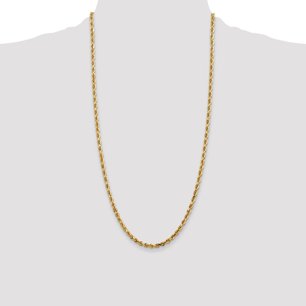 Shop Stylish 14K Gold 28-Inch Diamond-Cut Quadruple Rope Chain - 4mm