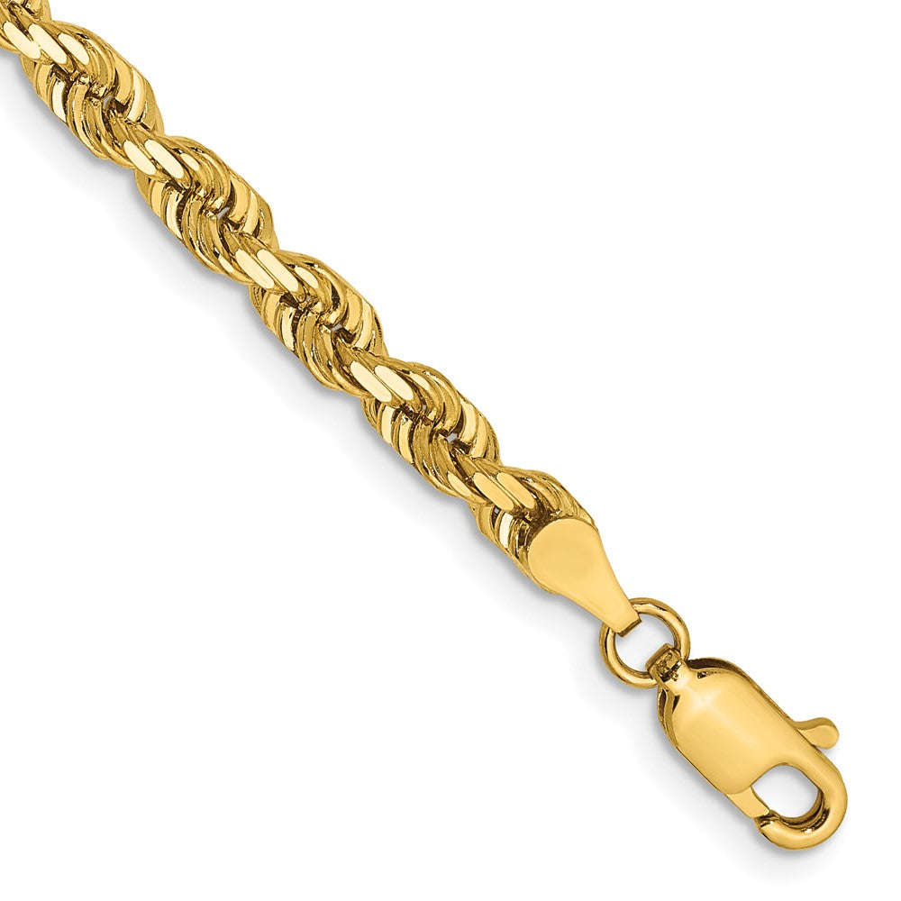 Shop Exclusive 14K Gold 8-Inch 4mm Diamond-Cut Rope Chain | Stylish Value
