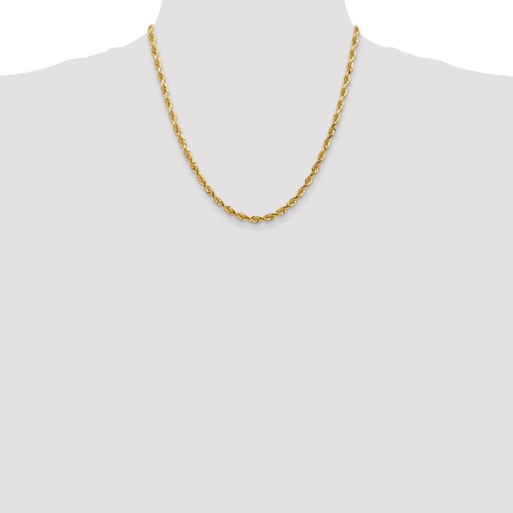 Buy Exclusive 14K Gold 20-Inch 4.5mm Diamond-Cut Rope Chain - Luxury Style