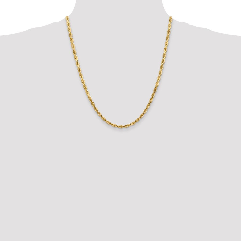 Shop Exclusive 14K Gold 22-Inch Diamond-Cut Quadruple Rope Chain, 4.5mm