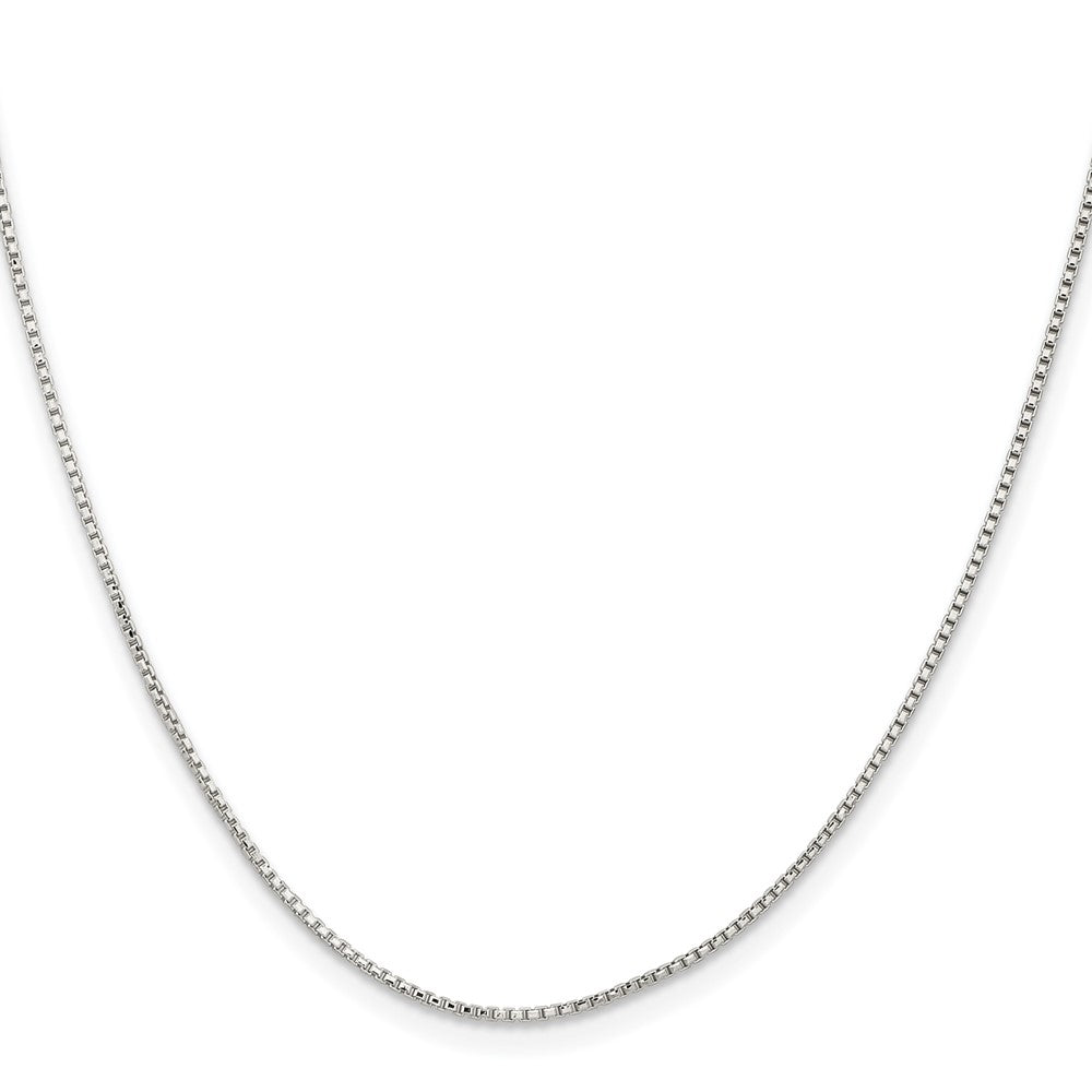 High-Quality Sterling Silver 1.1mm Diamond-Cut Box Chain with 4-Inch Extension