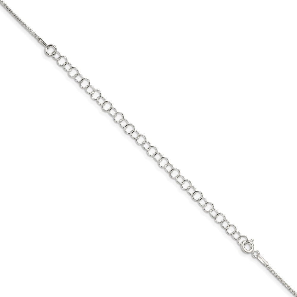 High-Quality Sterling Silver 1.1mm Diamond-Cut Box Chain with 4-Inch Extension