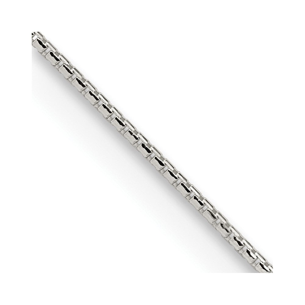 High-Quality Sterling Silver 1.1mm Diamond-Cut Box Chain with 4-Inch Extension