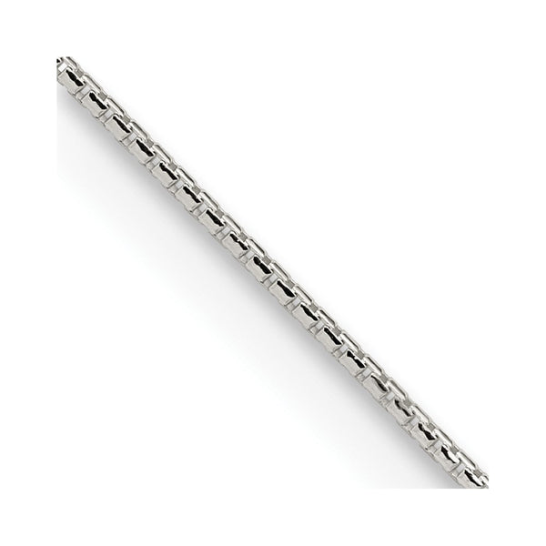 Sterling Silver 1.1mm Diamond-Cut Box Chain with 4-Inch Extension