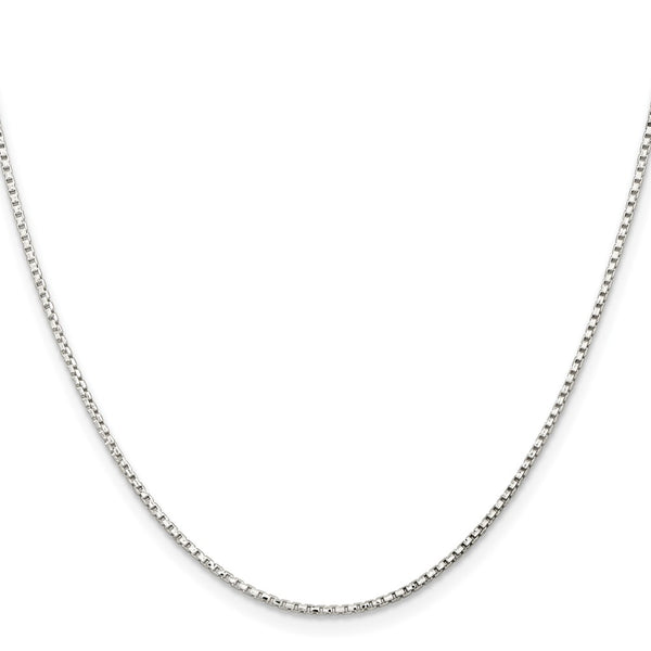 1.3mm Diamond-Cut Box Chain in Sterling Silver - Extension