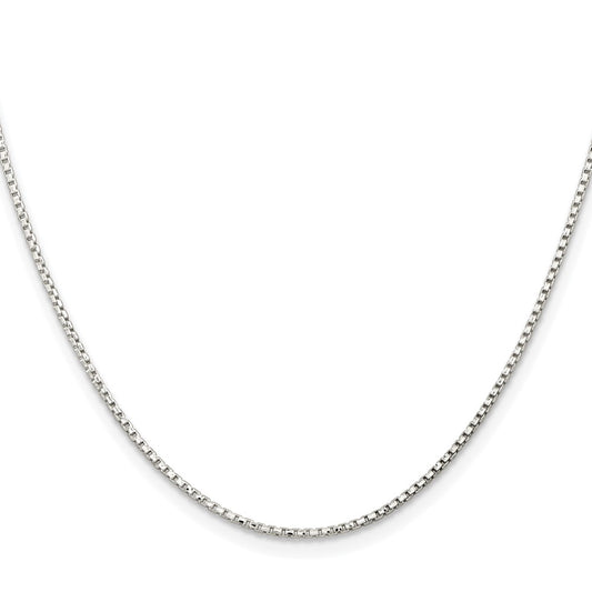Buy Stylish 1.3mm Rhodium-Plated Sterling Silver Diamond-Cut Chain