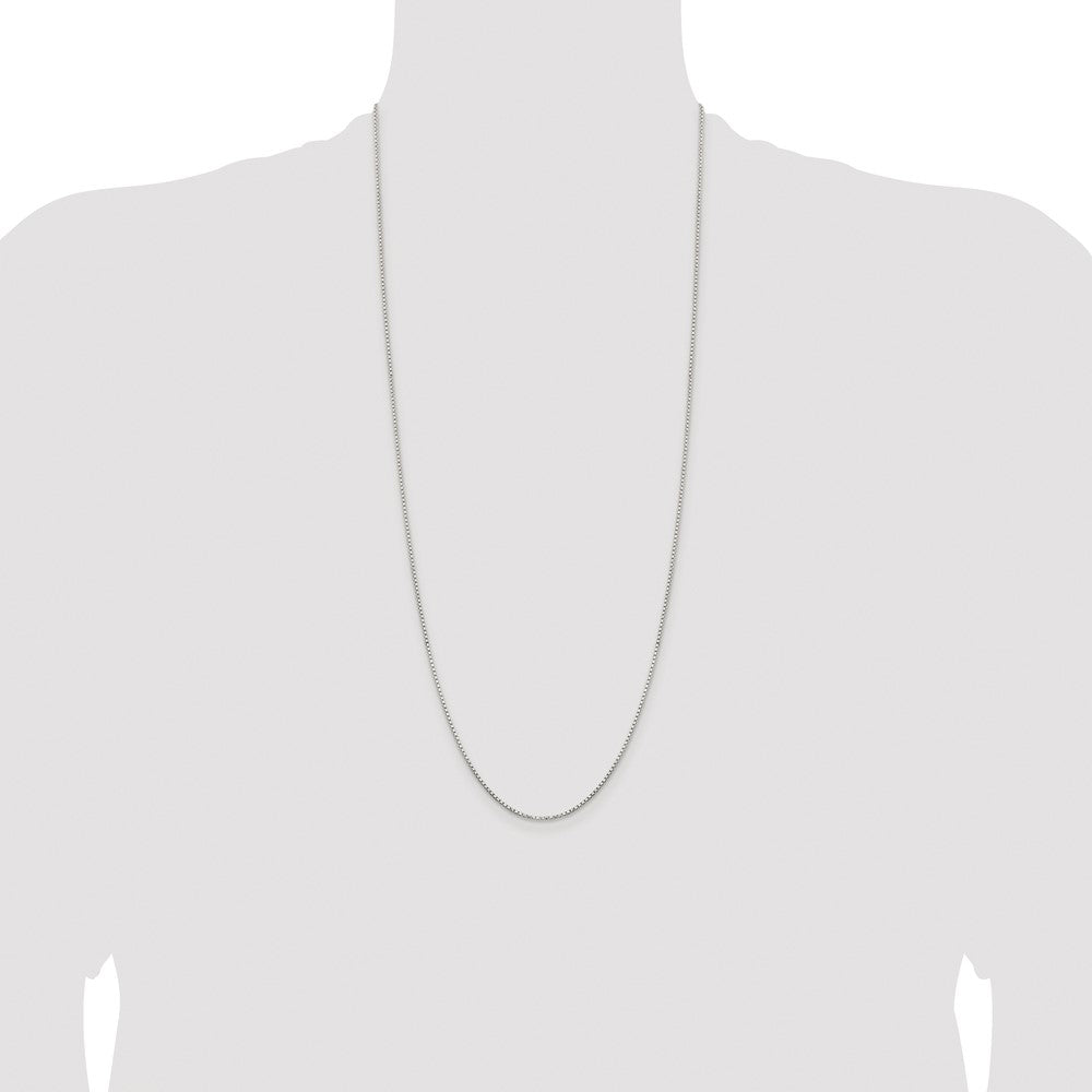 Buy Stylish Rhodium-Plated Sterling Silver 1.3mm Diamond-Cut Chain - Affordable Luxury