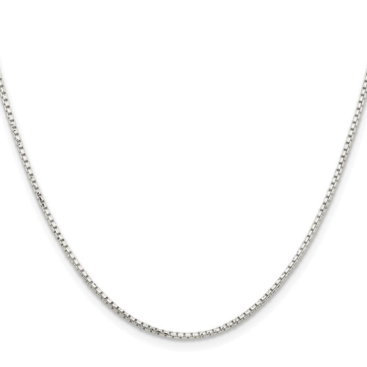 Buy Stylish 1.5mm Diamond-Cut Round Box Chain in Sterling Silver - Affordable Luxury