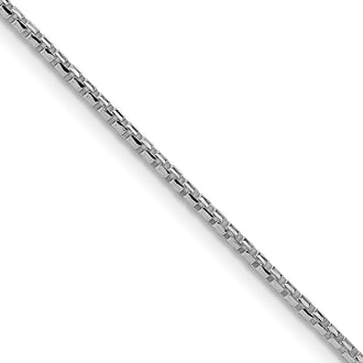 Buy Stylish Rhodium-Plated Sterling Silver 1.5mm Diamond-Cut Chain, 2-Inch Extension