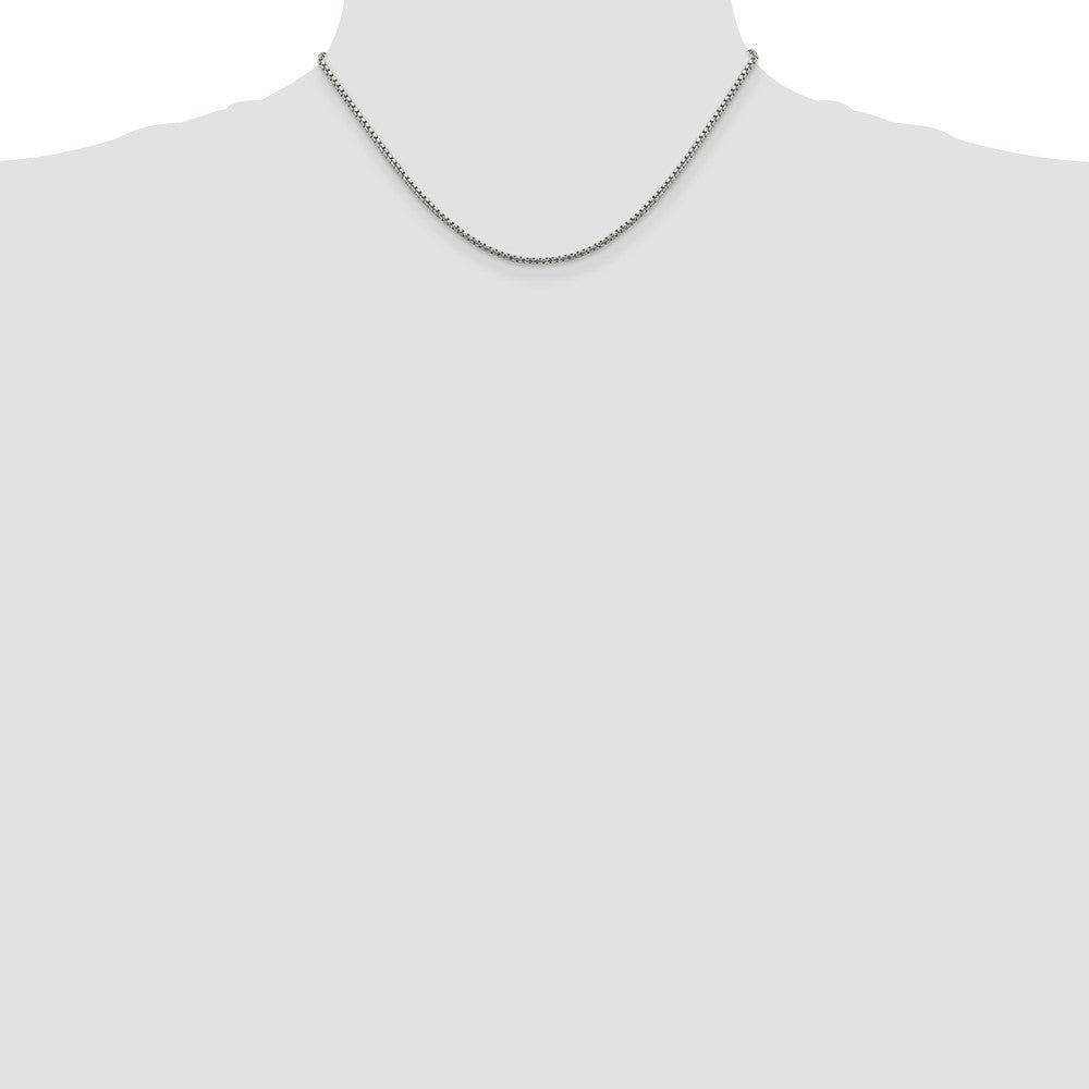 Exclusive 1.75mm Diamond-Cut Round Box Chain in Sterling Silver - Affordable Luxury
